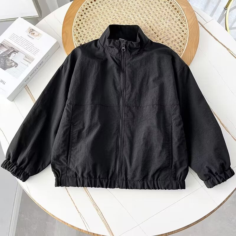 Damen leichte Übergangsjacke mit Stehkragen Drune