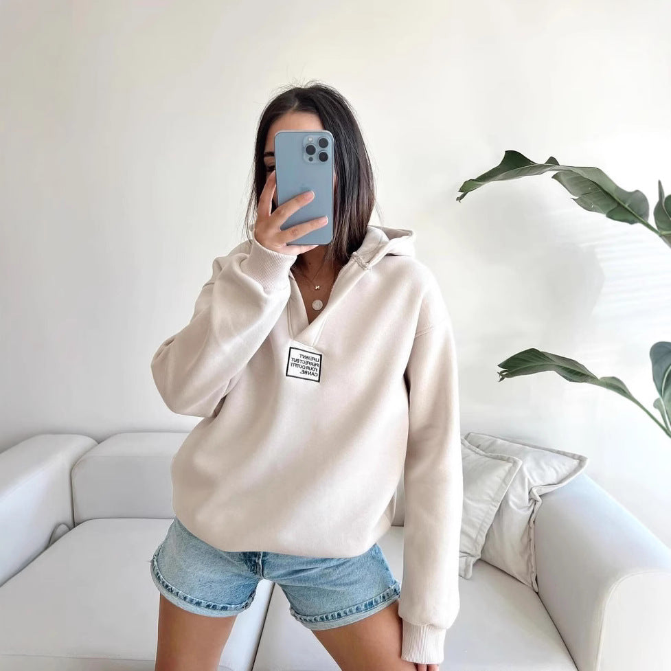 Damen gemütlicher Kapuzenpullover mit lässigem Schnitt und hochwertigen Materialien Drune