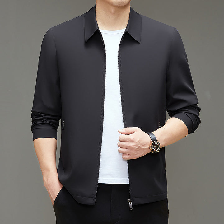 Herren Übergangsjacke mit sportlich-elegantem Design und seitlichen Reißverschlusstaschen Drune