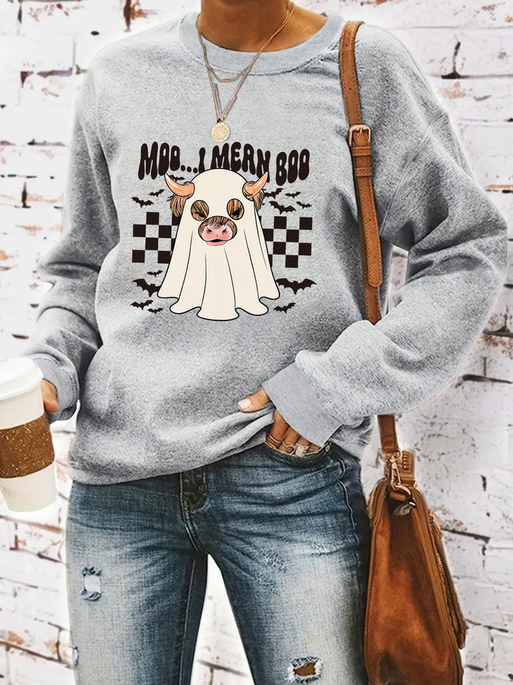 Damen Sweatshirt im fröhlichen Halloween-Design Drune