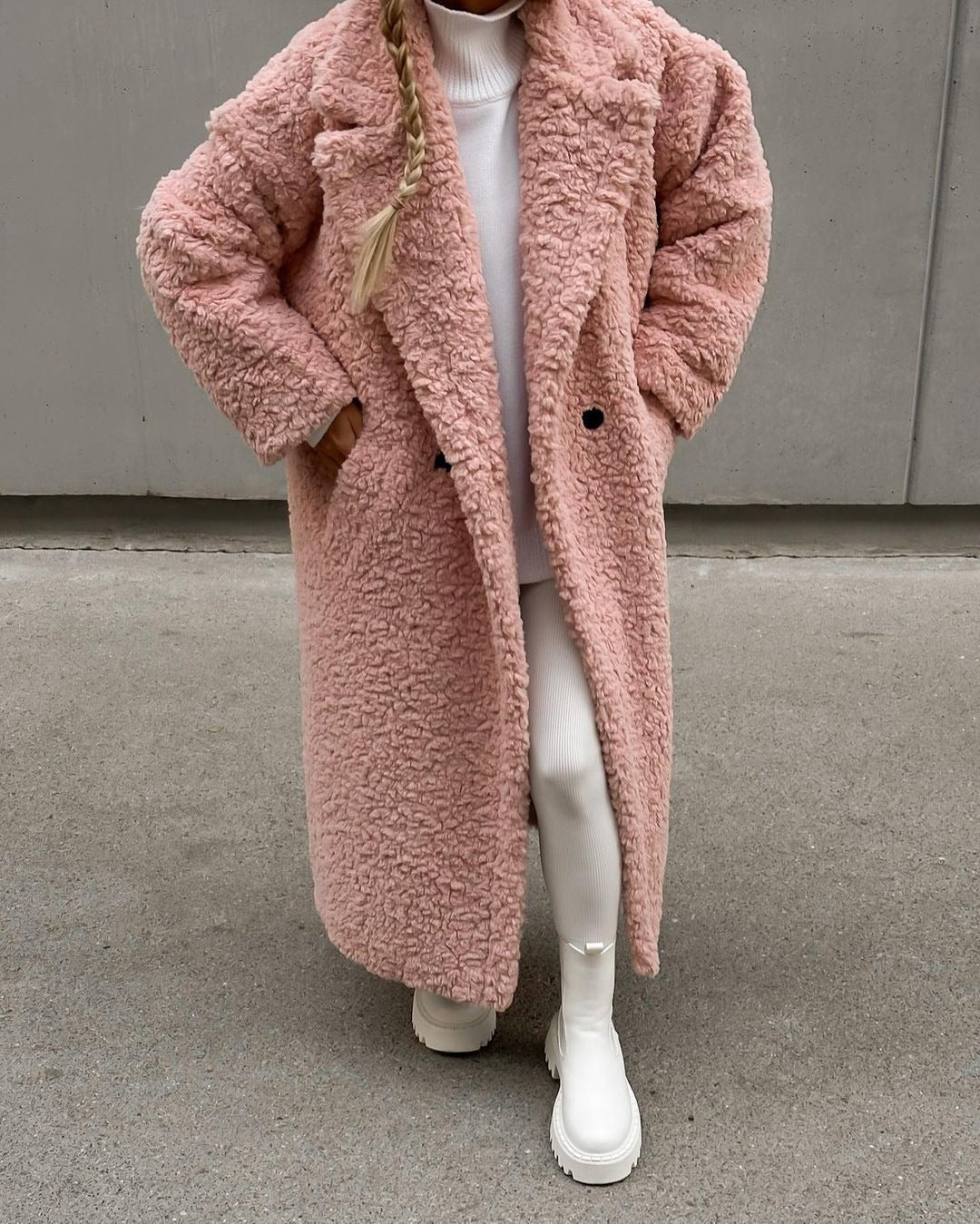 Damen Fleece Mantel Drune