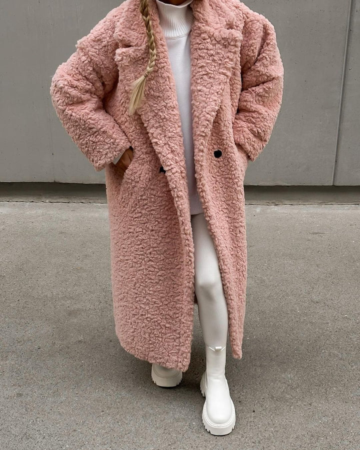Damen Fleece Mantel Drune