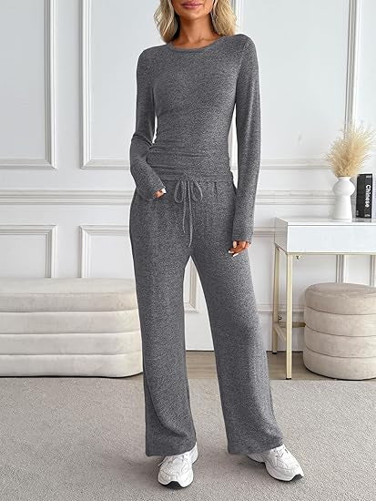 Damen gemütliches Lounge-Set mit weitem Schnitt Drune