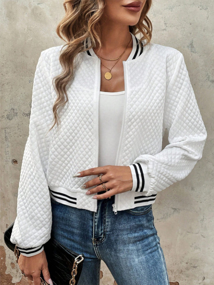 Damen Steppjacke im sportlichen Design mit kontrastierenden Ärmeln Drune