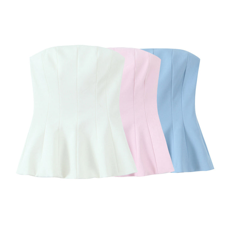 Damen Bustier-Top mit betonter Taille Drune