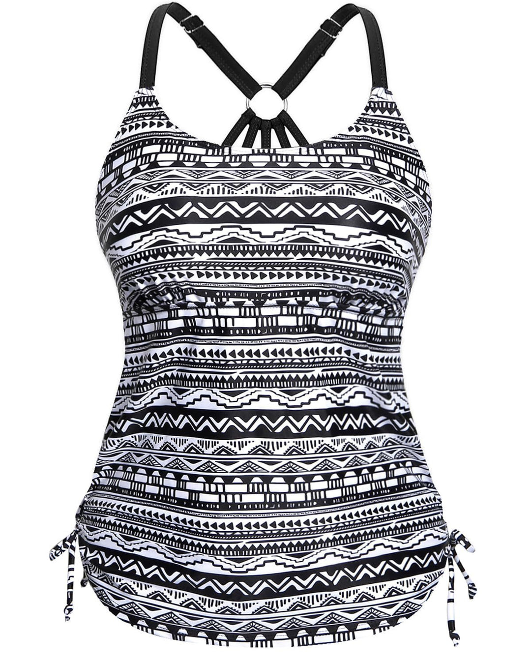 Damen Tankini mit floraler Musterung und verstellbaren Trägern Drune