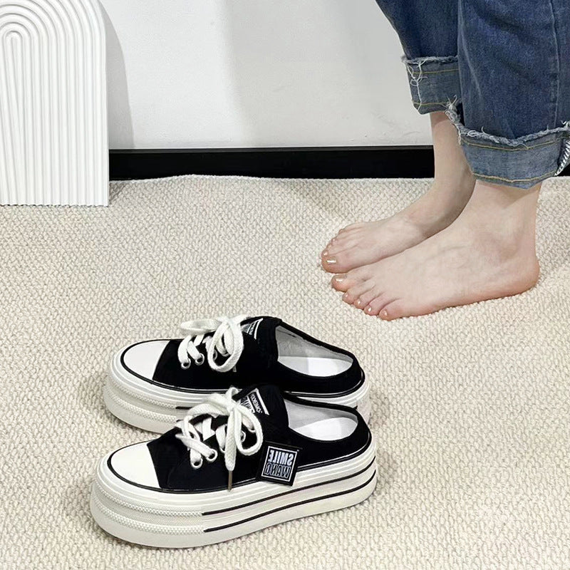 Damen Freizeitsneaker mit modischem Plateau-Design und atmungsaktivem Obermaterial Drune