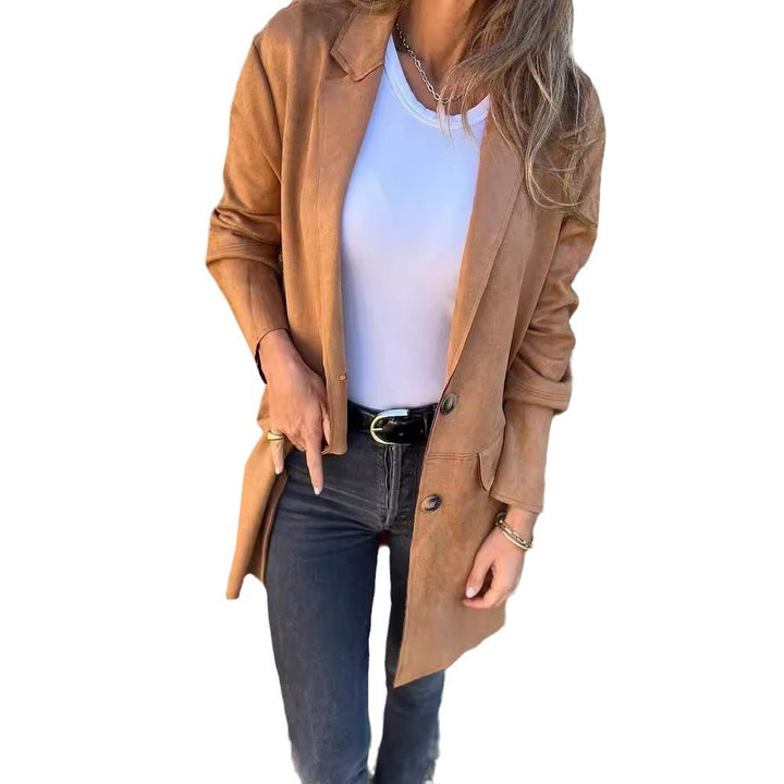 Damen Elegante und bequeme Suede-Blazer Drune