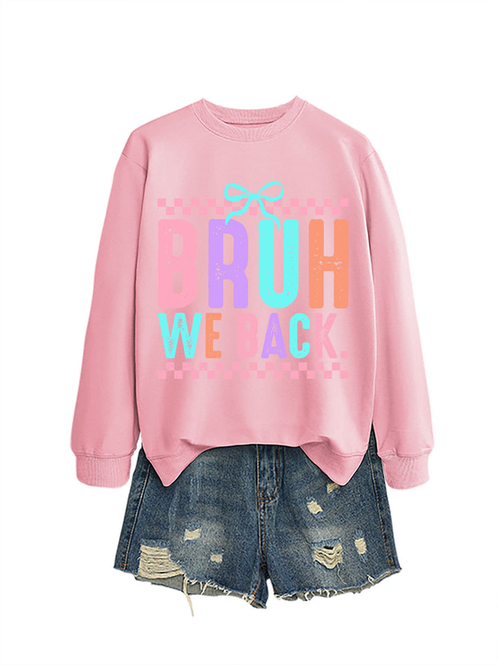 Damen Sweatshirt mit fröhlichem Druck und bequemer Passform Drune