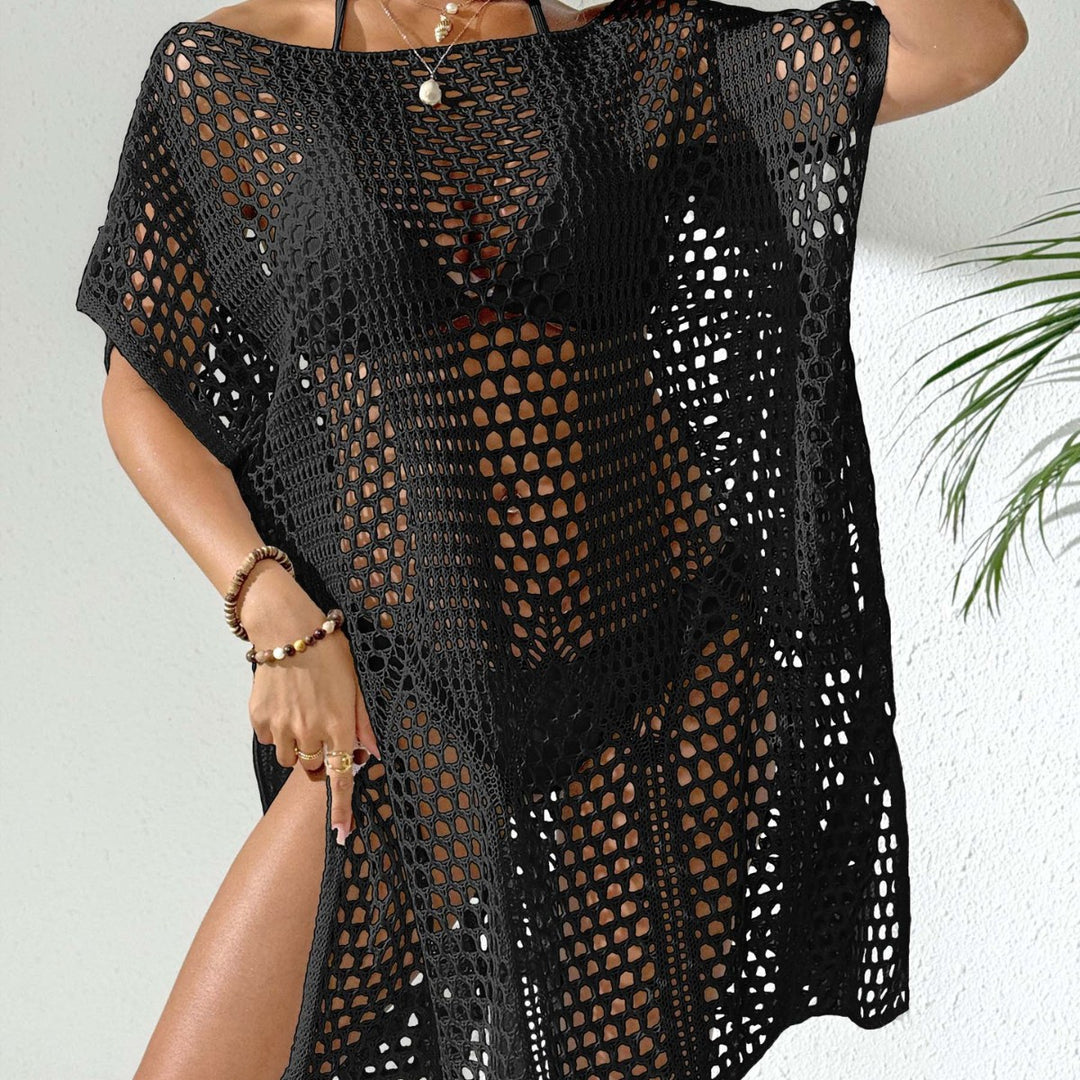 Damen eleganter häkel Strandüberwurf Drune