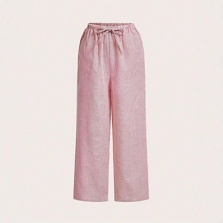 Damen Luftige Palazzo-Hose mit gemustertem Design Drune