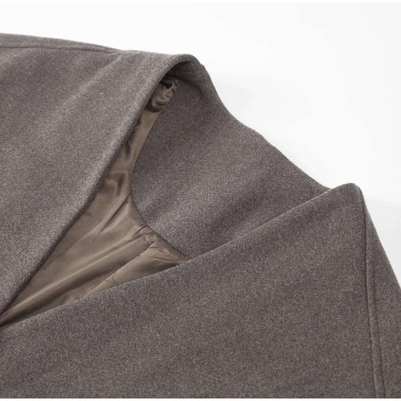 Damen moderne Oversized-Jacke mit eleganter Knopfverschlussverarbeitung Drune