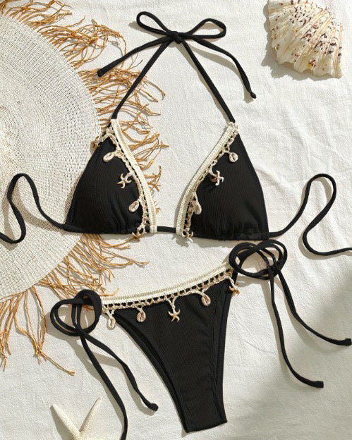 Damen Triangel-Bikini mit raffinierten Schmuckdetails Drune