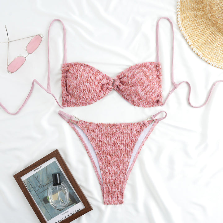 Damen Komfortabler Triangel-Bikini mit raffinierten Details Drune