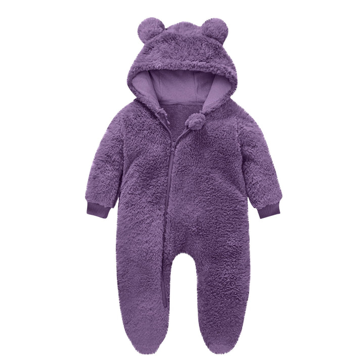 Kleinkind Fleece Overall mit Bärenohren Drune
