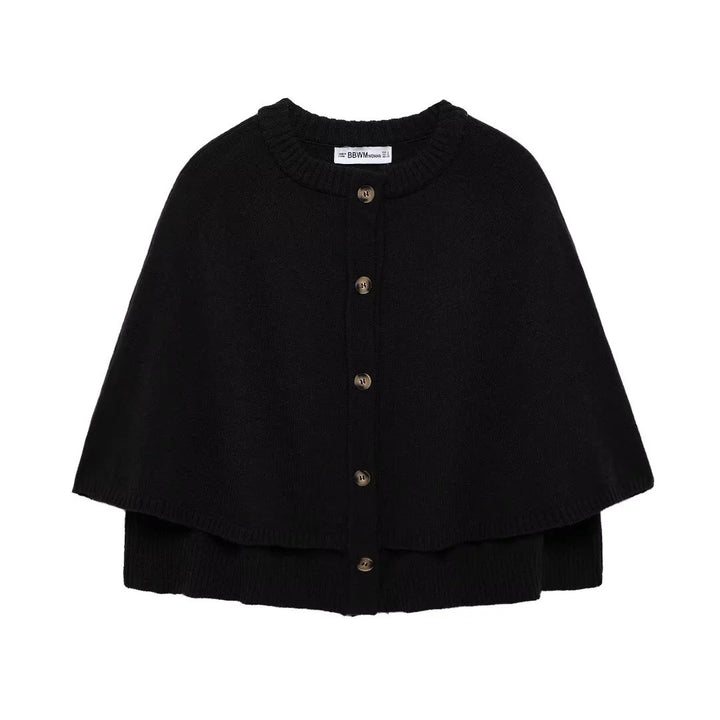 Damen Wolle Umhangjacke Drune