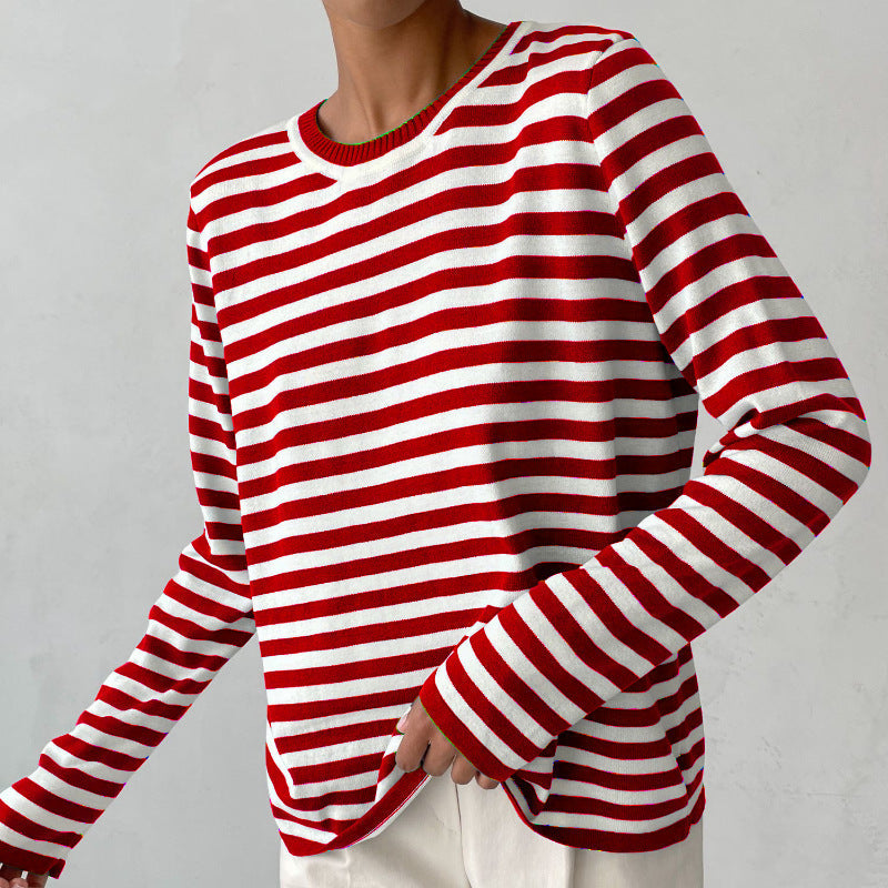 Drune | Klassischer Gestreifter Pullover