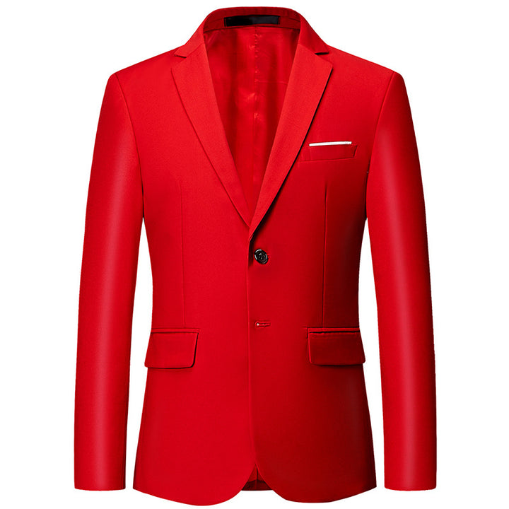 Herren nan tailliertes Sakko mit schmaler Silhouette, Stretchanteil und Pattentaschen Drune