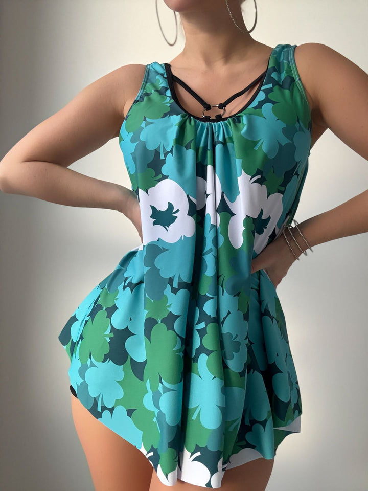 Damen Modischer Badeanzug mit Lockerem Schnitt Drune