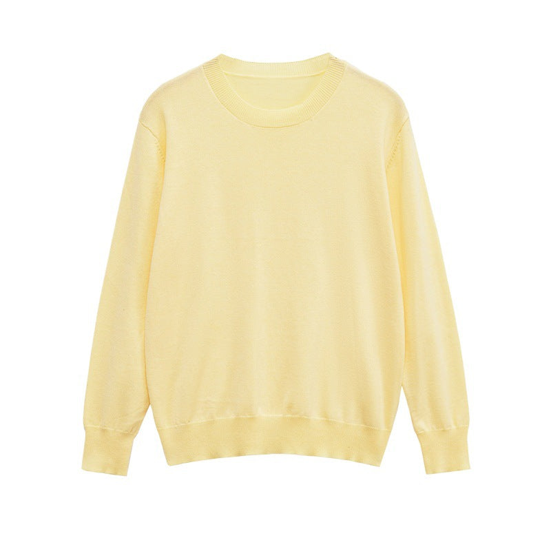 Damen lässiger Pullover aus weichem Material Drune