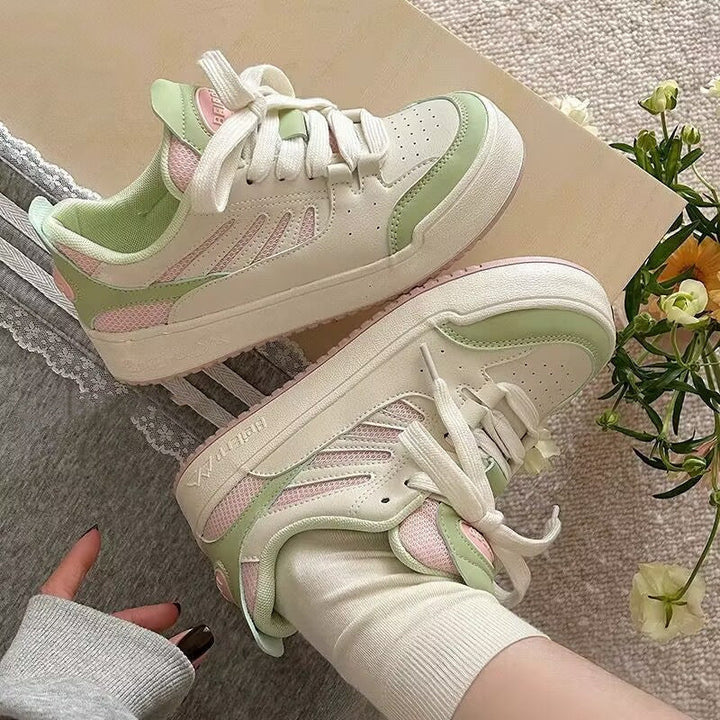 Damen Sportliche Sneakers mit atmungsaktiver Struktur und modischen Akzenten Drune