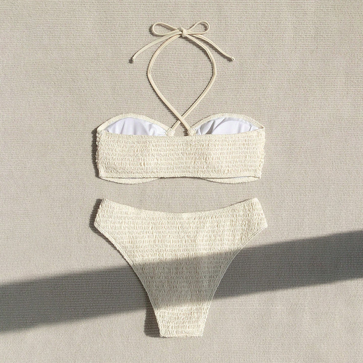 Damen Bikini-Set mit sportlichem Oberteil und verstellbarem Höschen Drune