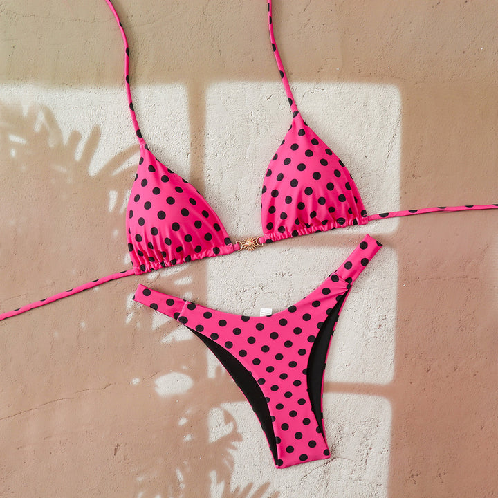 Damen Designer-Bikini mit Leopardenmuster und raffinierten Details Drune