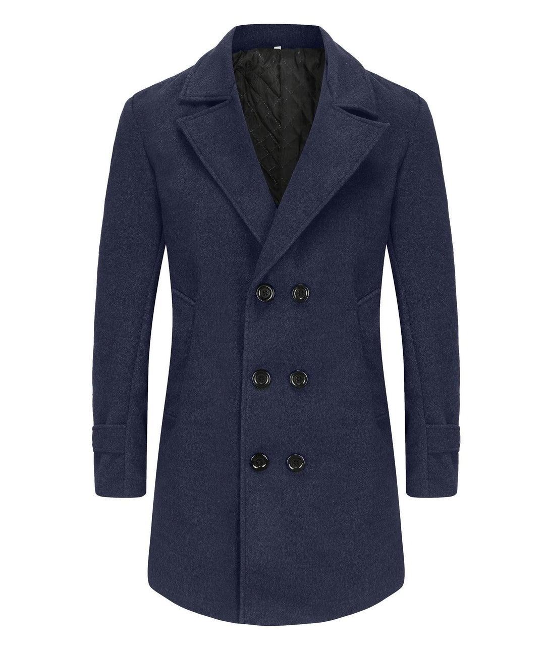 Herren eleganter, taillierter Wollmantel Drune