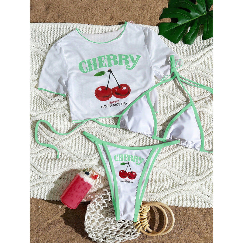 Damen Sexy Zweiteiler Bikini-Set mit sportlichem Oberteil Drune