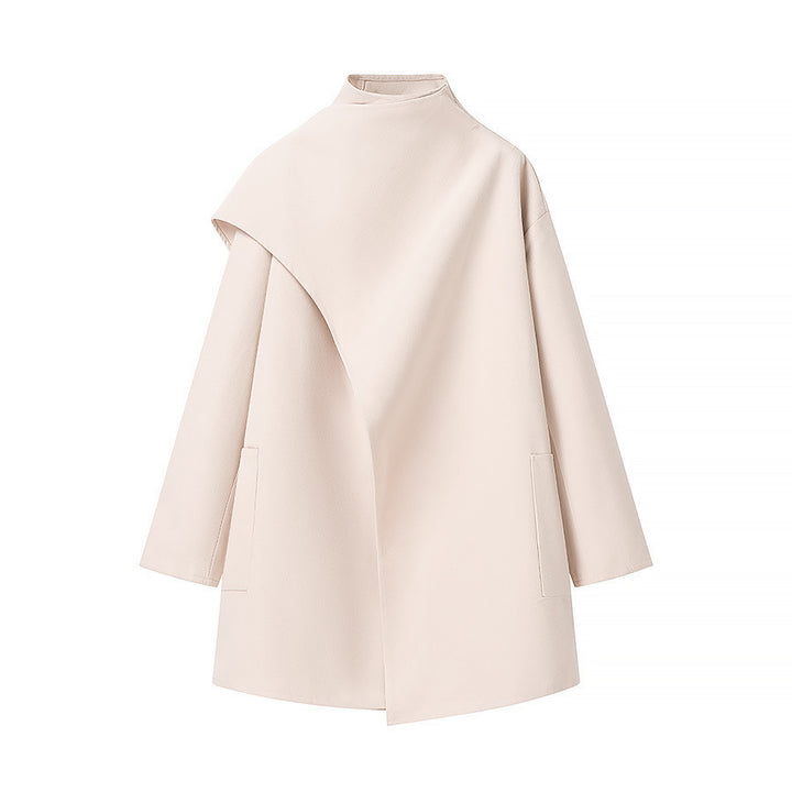 Damen Oversized Übergangsjacke mit asymmetrischem Schnitt und praktischen Taschen Drune