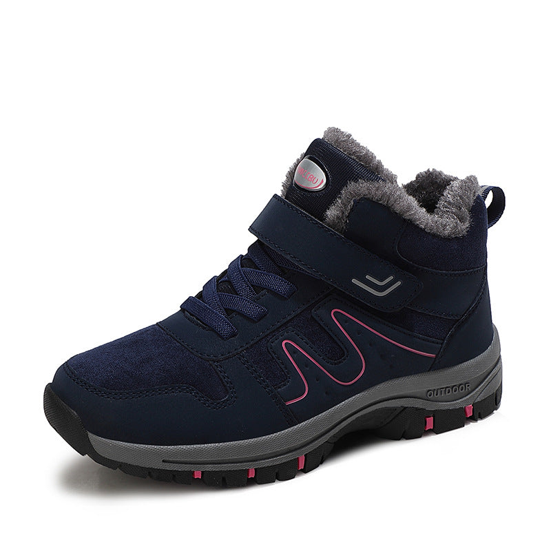Damen Winterliche Trekkingstiefel mit rutschfester Sohle und isolierendem Futter Drune