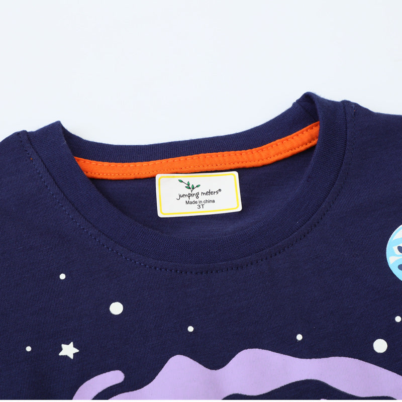 Jungen T-Shirt mit leuchtendem Weltraumdesign Drune