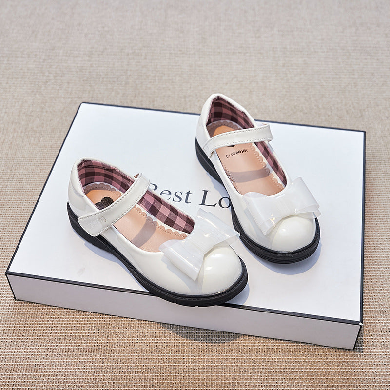 Mädchen Ballerinas mit verstellbarem Riemen und Schleifendetail Drune
