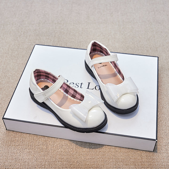 Mädchen Ballerinas mit verstellbarem Riemen und Schleifendetail Drune
