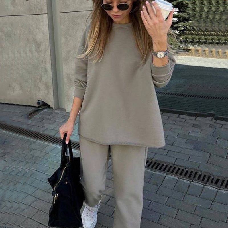 Damen lässiges Set mit oversized Pullover und bequemen Jogginghosen Drune