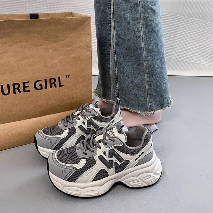 Damen Sportliche Sneaker mit atmungsaktivem Obermaterial Drune
