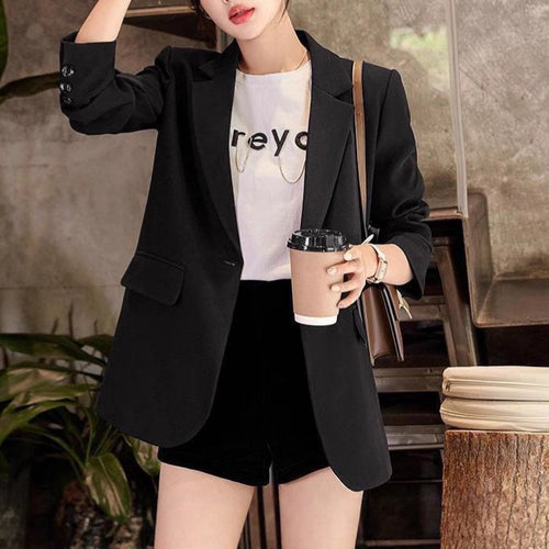 Damen modern geschnittener Blazer mit hohen Revers Drune