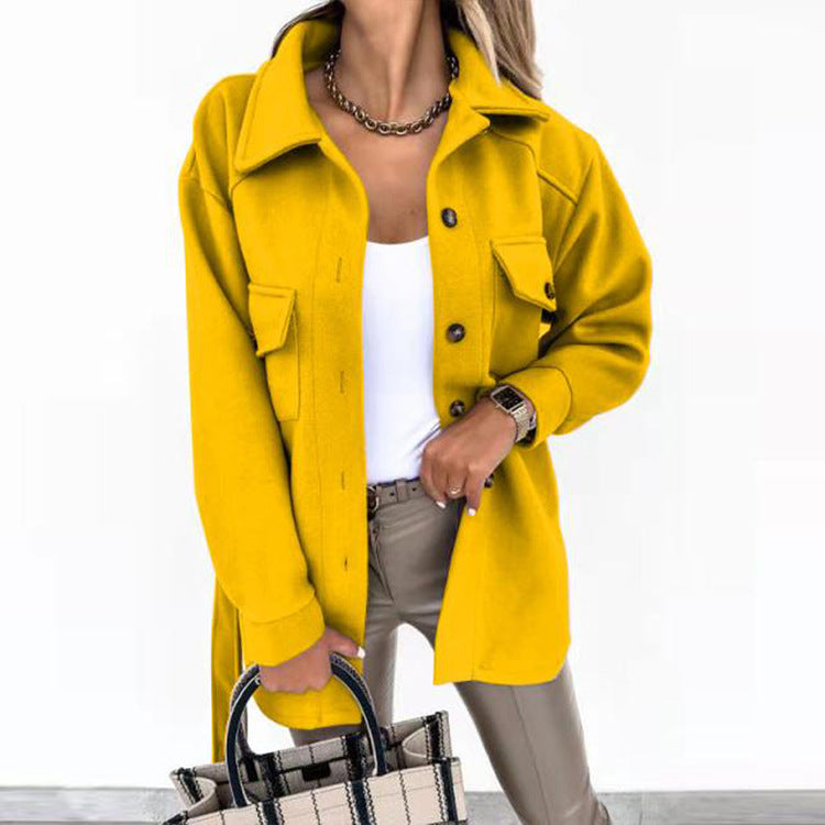 Damen Overshirt-Jacke mit praktischen Taschen und modernem Schnitt Drune
