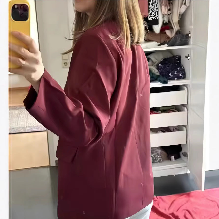 Damen Oversized Blazer mit doppelter Knopfreihe und lässigem Schnitt Drune