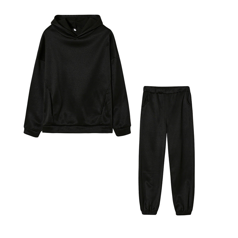 Damen Freizeit-Hoodie und Jogginghose Set Drune