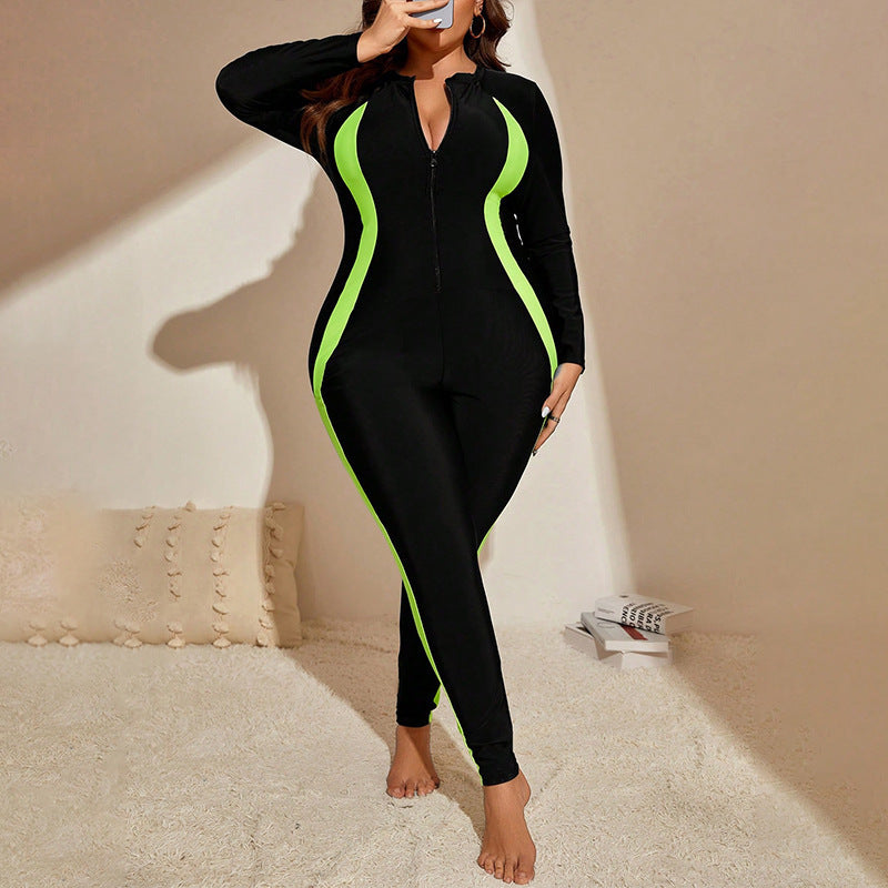 Damen Sportlicher Einteiler mit raffiniertem Farbkontrast Drune