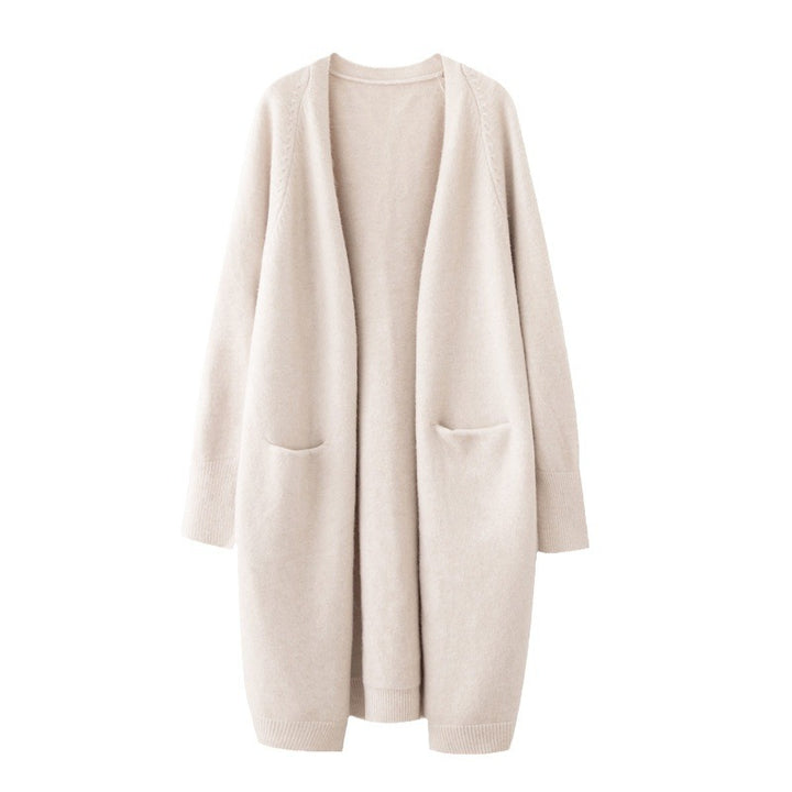 Damen Übergröße Gemütlicher Strickcardigan mit Taschen Drune