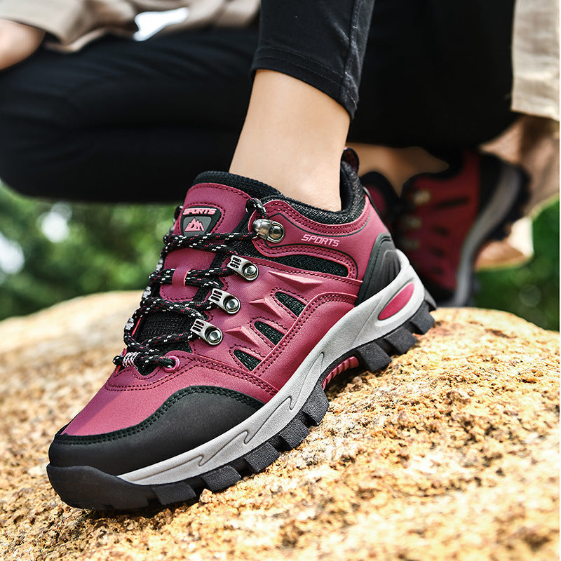 Damen Trekking Sportschuhe mit rutschfester Sohle und atmungsaktivem Obermaterial Drune