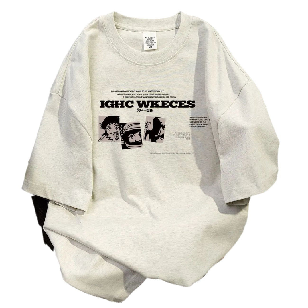 Damen oversized Grafik T-Shirt Drune