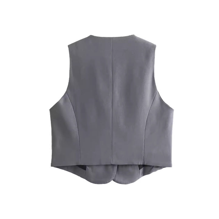 Damen Elegante Taillierte Weste Drune