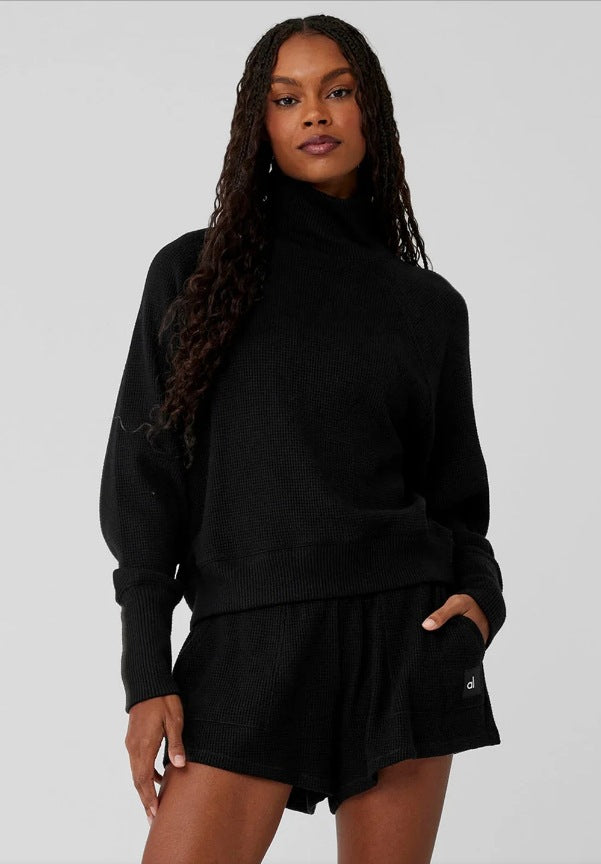 Damen Cozy Waffelstrick Sweater Set Drune