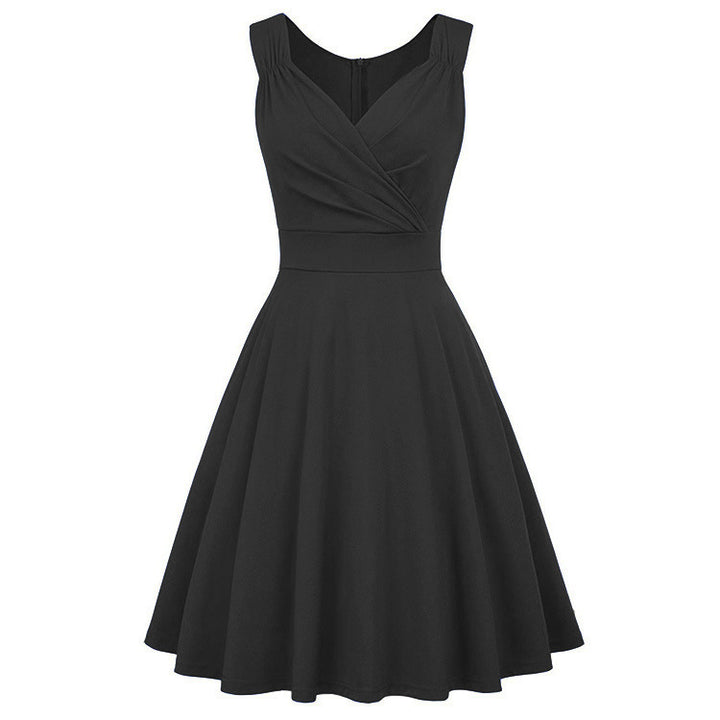 Damen A-Linien Kleid mit elegantem Wickeldesign und taillierter Silhouette Drune