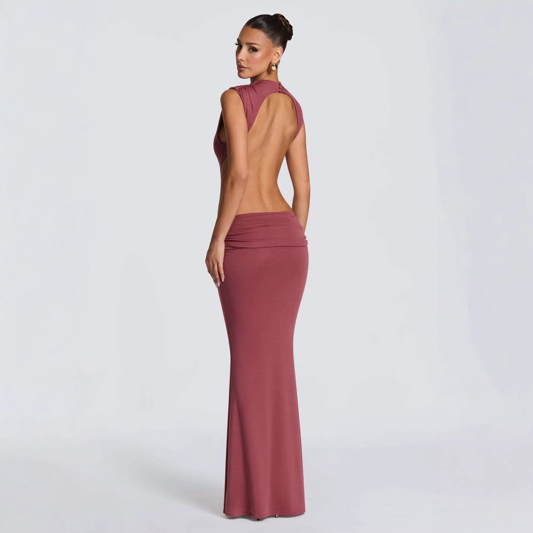 Damen Elegantes Abendkleid mit raffinierten Cut-Out-Details und figurbetontem Schnitt Drune