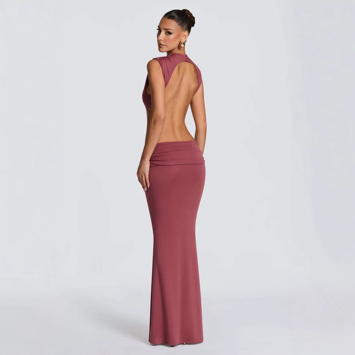 Damen Elegantes Abendkleid mit raffinierten Cut-Out-Details und figurbetontem Schnitt Drune