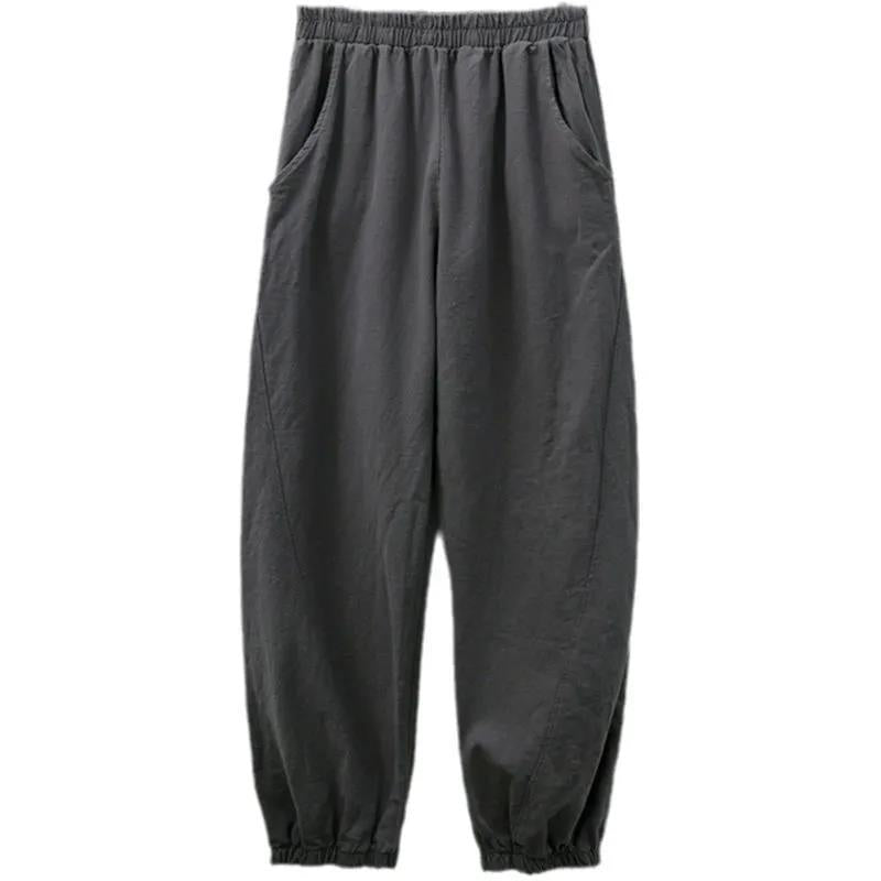 Damen Bequeme Luftpants mit elastischem Bund Drune